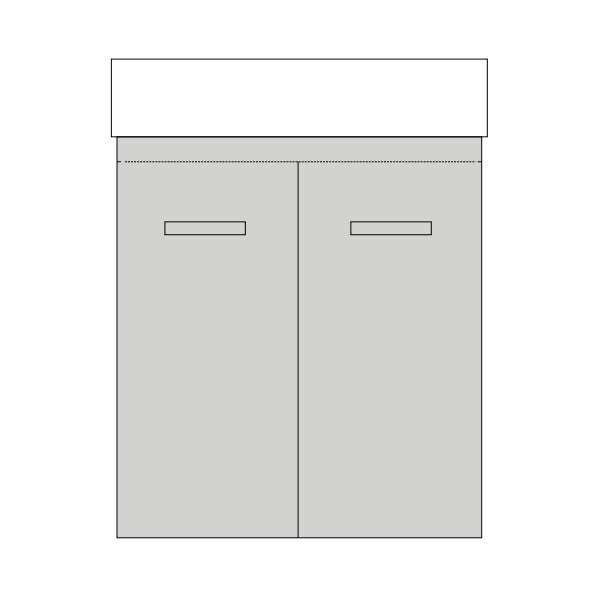 Marquis Asti Baby Compact Vanity - 400mm Wall Hung | The Blue Space