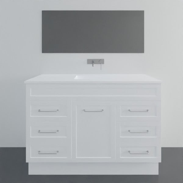 Marquis Bowral5 Floor Standing Vanity - 1200mm Centre Bowl - 1 door 6 drawer | The Blue Space