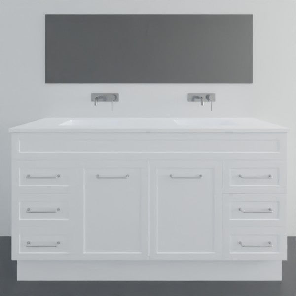 Marquis Bowral9 Floor Standing Vanity - 1500mm Double Bowl - 2 door 6 drawer | The Blue Space
