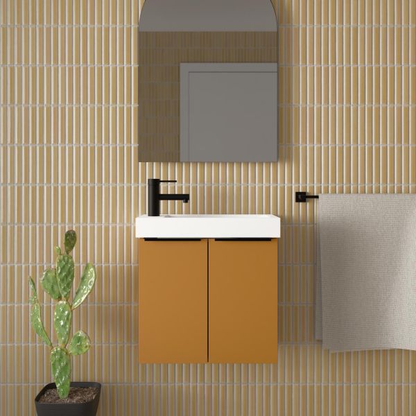 Marquis Emerald Compact Vanity - 500mm Wall Hung Closeup | The Blue Space