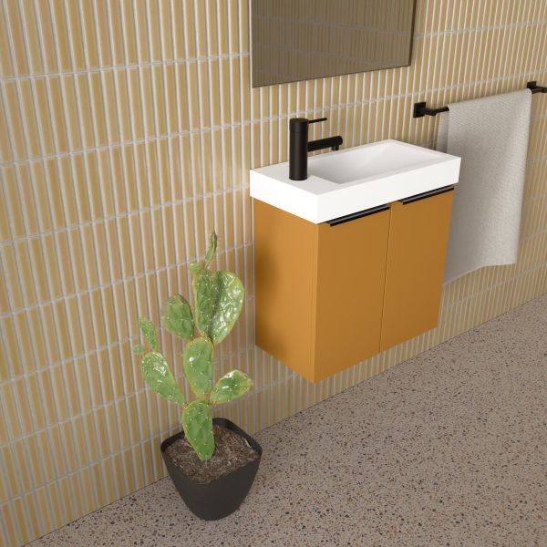 Marquis Emerald Compact Vanity - 500mm Wall Hung Side | The Blue Space