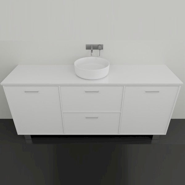 Marquis Palm10 Vanity on Legs - 1800 Centre Bowl | The Blue Space