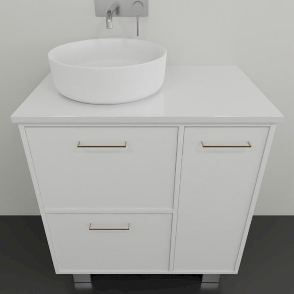 Marquis Palm2 Vanity on Legs - 750 Centre Bowl | The Blue Space