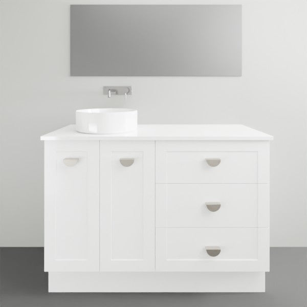 Marquis Provincial10 2 Door 3 Drawer Floor Standing Vanity - 1200mm Offset Bowl | The Blue Space
