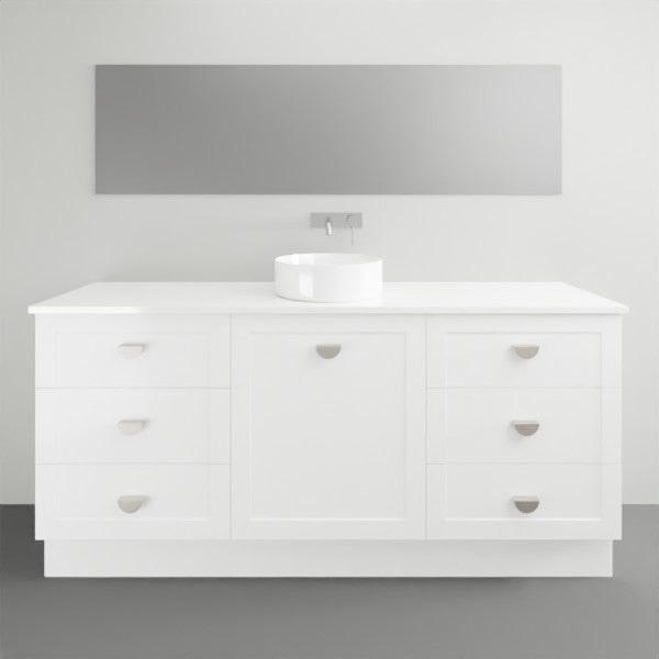 Marquis Provincial18 1 Door 6 Drawer Floor Standing Vanity - 1800mm Centre Bowl | The Blue Space