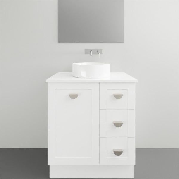 Marquis Provincial4 1 Door 3 Drawer Floor Standing Vanity - 750mm Centre Bowl | The Blue Space