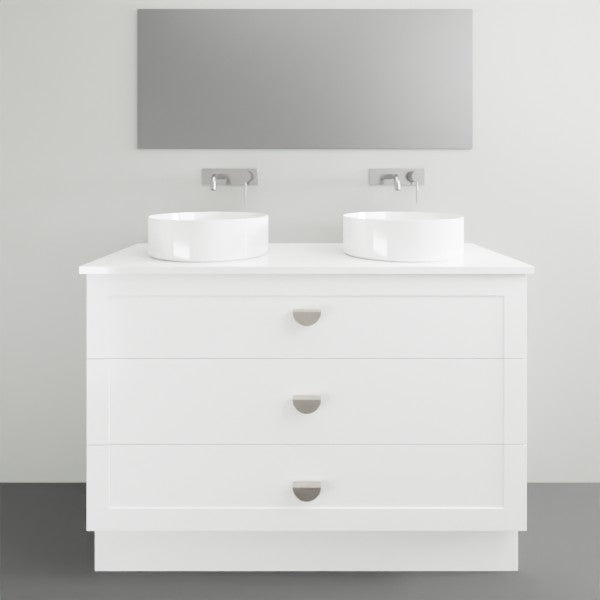 Marquis Provincial8D 3 Drawer Floor Standing Vanity - 1200mm Double Bowl | The Blue Space