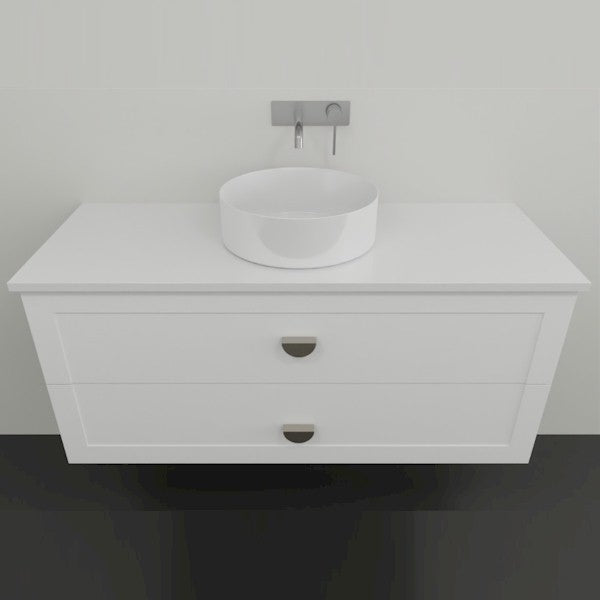 Marquis Provincial8S 2 drawer Wall Hung Vanity - 1200mm Centre Bowl | The Blue Space