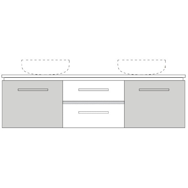 Marquis Riviera Wall Hung Vanity