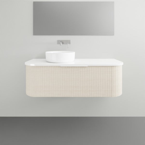 Marquis Shore 1 Drawer Wall Hung Vanity - 1200 Offset Bowl | The Blue Space