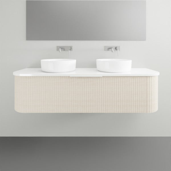 Marquis Shore 1 Drawer Wall Hung Vanity - 1500 Double Bowl | The Blue Space