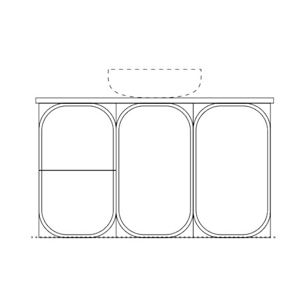 Marquis Port Wall Hung Vanity - 900mm Centre Bowl | The Blue Space