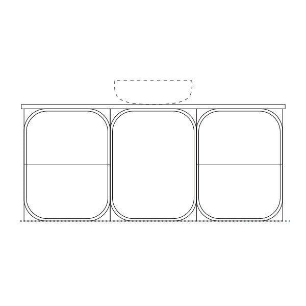 Marquis Port Wall Hung Vanity - 1200mm Centre Bowl | The Blue Space