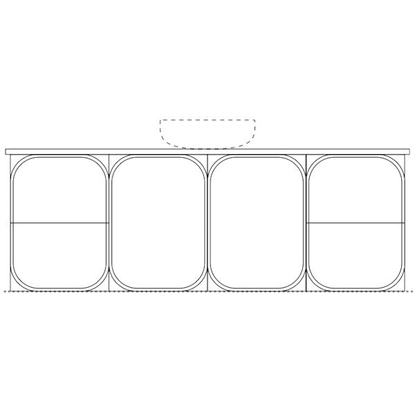 Marquis Port Wall Hung Vanity - 1500mm Centre Bowl | The Blue Space