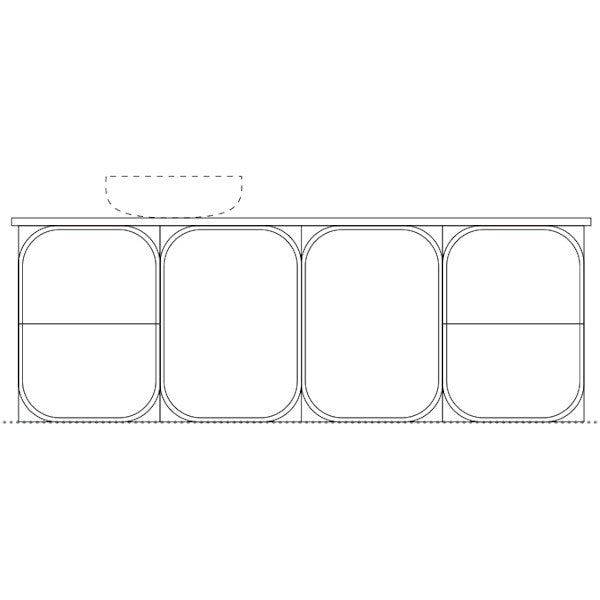 Marquis Port Wall Hung Vanity - 1500mm Offset Bowl | The Blue Space