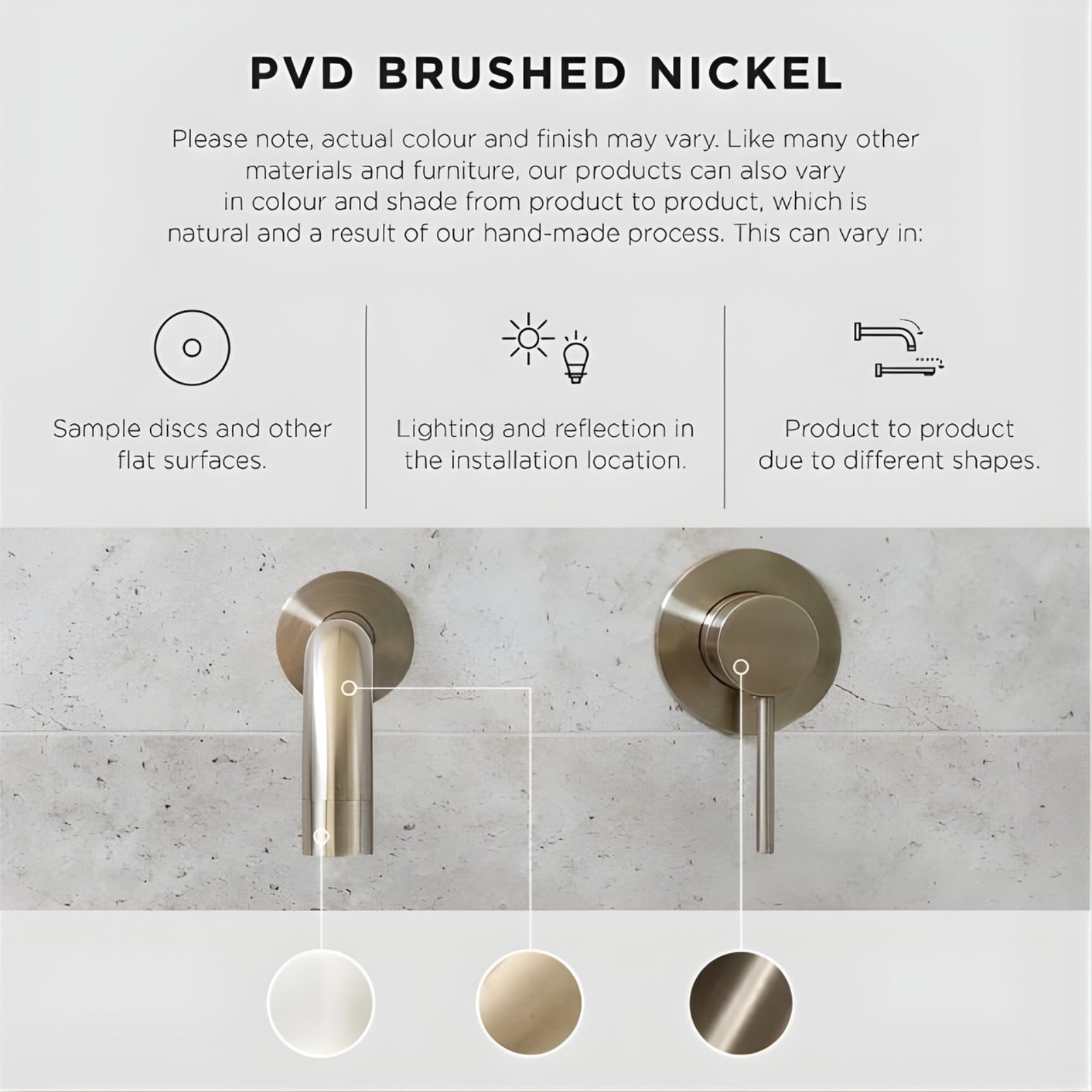 Meir Brushed Nickel Shades - The Blue Space