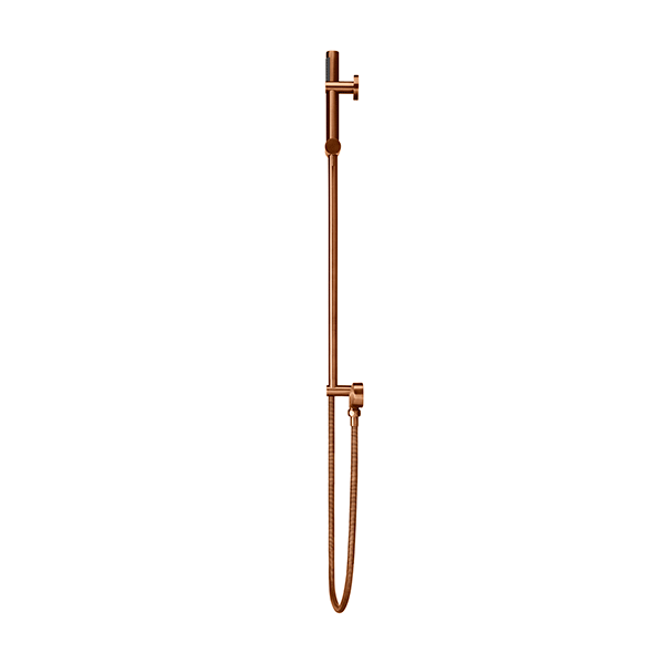 Meir Round Shower on Rail Lustre Bronze