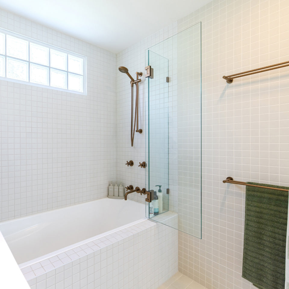Meir Round 3 Function Rail Shower Lustre Bronze