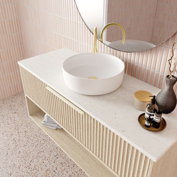 Marquis Merewether Wall Hung Vanity with Symphony Solid Surface Top and Basin