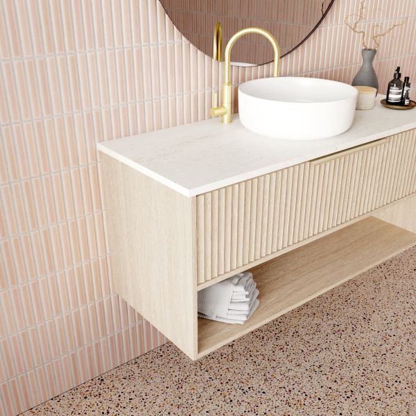 Marquis Merewether Wall Hung Vanity with Symphony Solid Surface Top and Basin