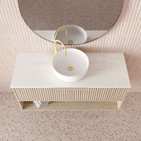 Marquis Merewether Wall Hung Vanity with Symphony Solid Surface Top and Basin