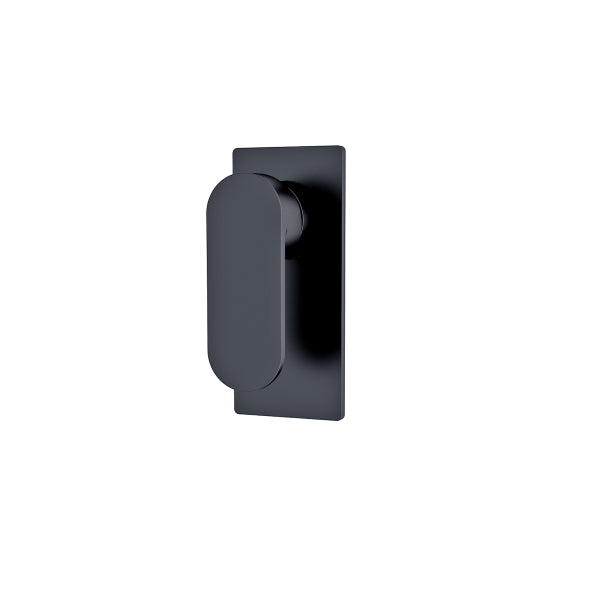 Nero Ecco Shower Mixer 80mm Round Plate Matte Black