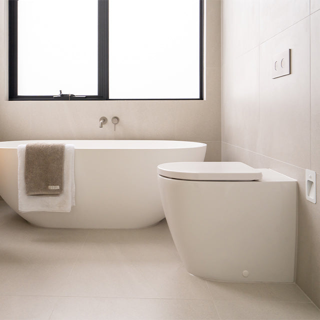 Caroma Urbane II Cleanflush Wall Faced Invisi Series II Toilet Suite