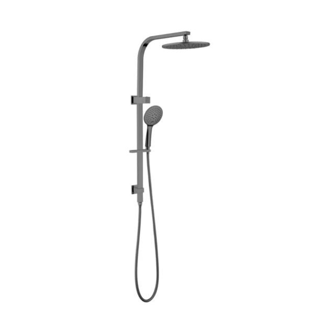 Nero Bianca Twin Shower in Gun Metal - The Blue Space