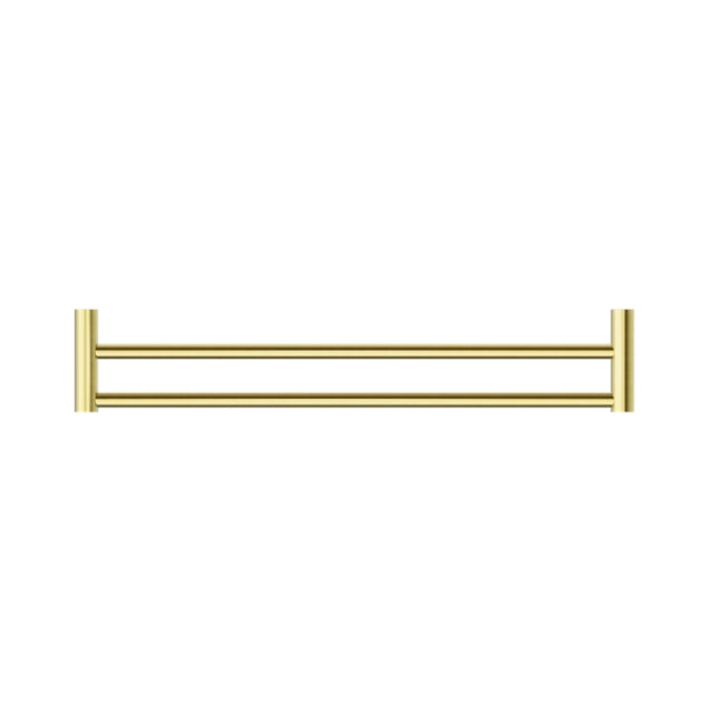 Buy Nero New Mecca Double Towel Rail 600mm Brushed Gold NR2324dBG | The Blue Space