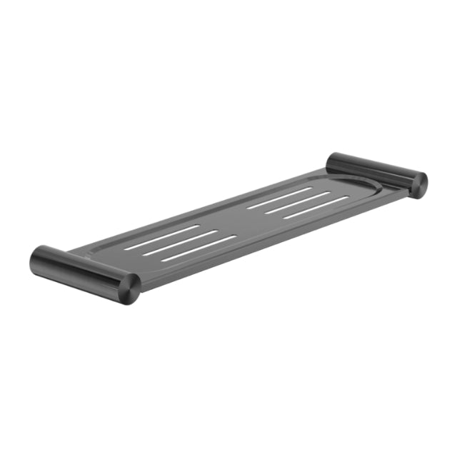 Nero New Mecca Metal Shower Shelf Gun Metal NR2387aGM | The Blue Space