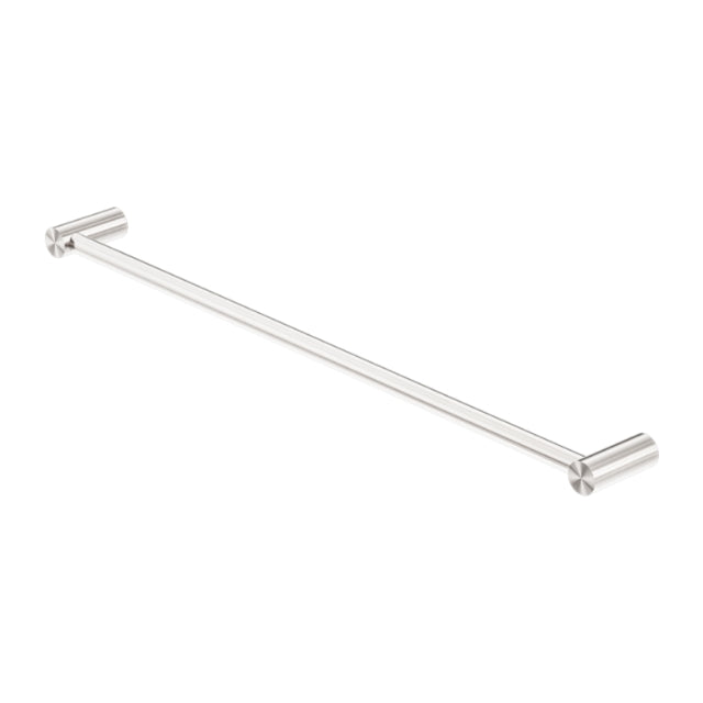 Nero New Mecca Single Towel Rail 800mm Brushed Nickel NR2330BN | The Blue Space