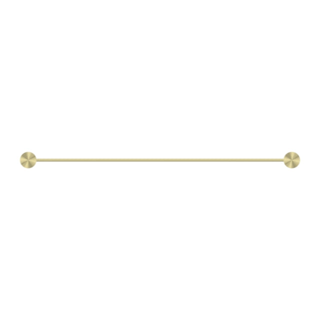 Nero Opal Single Towel Rail 800mm Brushed Gold