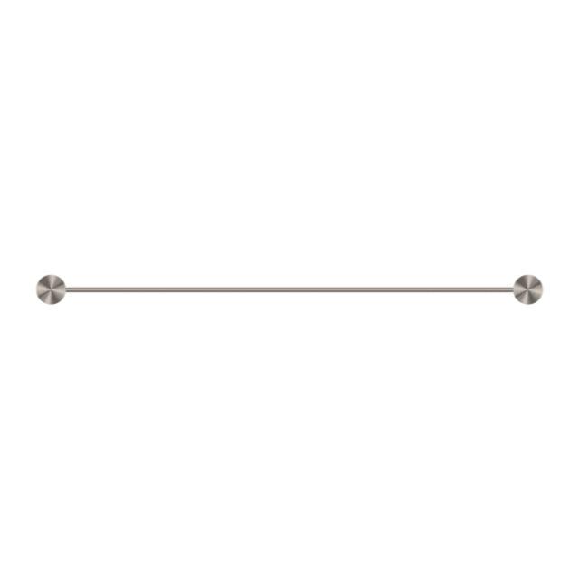 Nero Opal Single Towel Rail 800mm Brushed Nickel