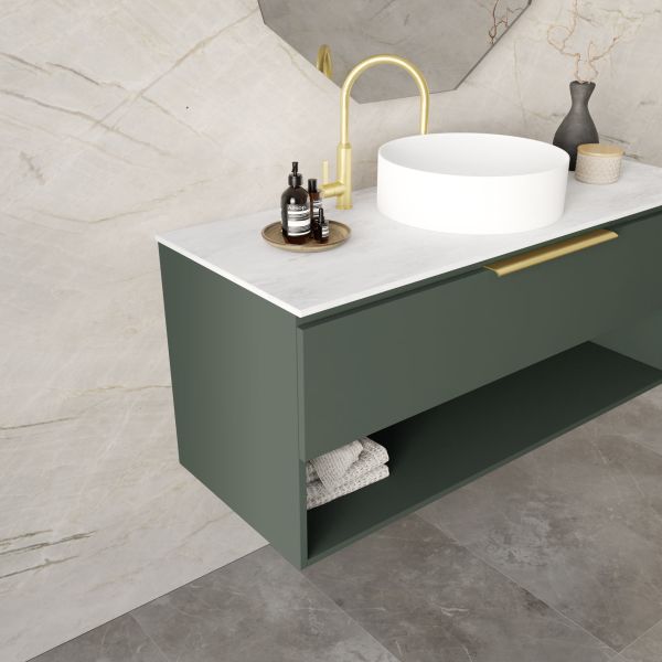 Marquis Oxford4 Wall Hung Vanity - 1200 Centre Bowl Side | The Blue Space