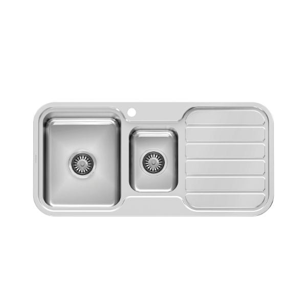 Phoenix 1000 Series 1-1/3 Bowl Sink 1000 x 480mm LH Bowl The Blue Space