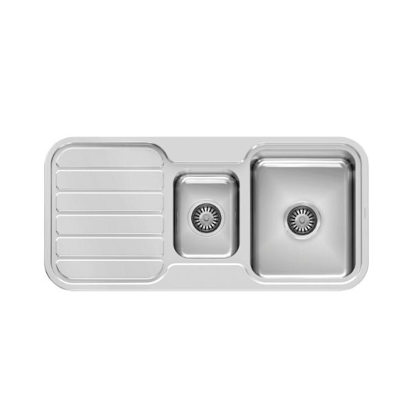 Phoenix 1000 Series 1-1/3 Bowl Sink 1000 x 480mm No Taphole The Blue Space