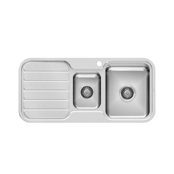 Phoenix 1000 Series 1-1/3 Bowl Sink 1000 x 480mm RH Bowl The Blue Space