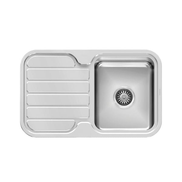 Phoenix 1000 Series Single Bowl Sink 765 x 480mm No Taphole The Blue Space