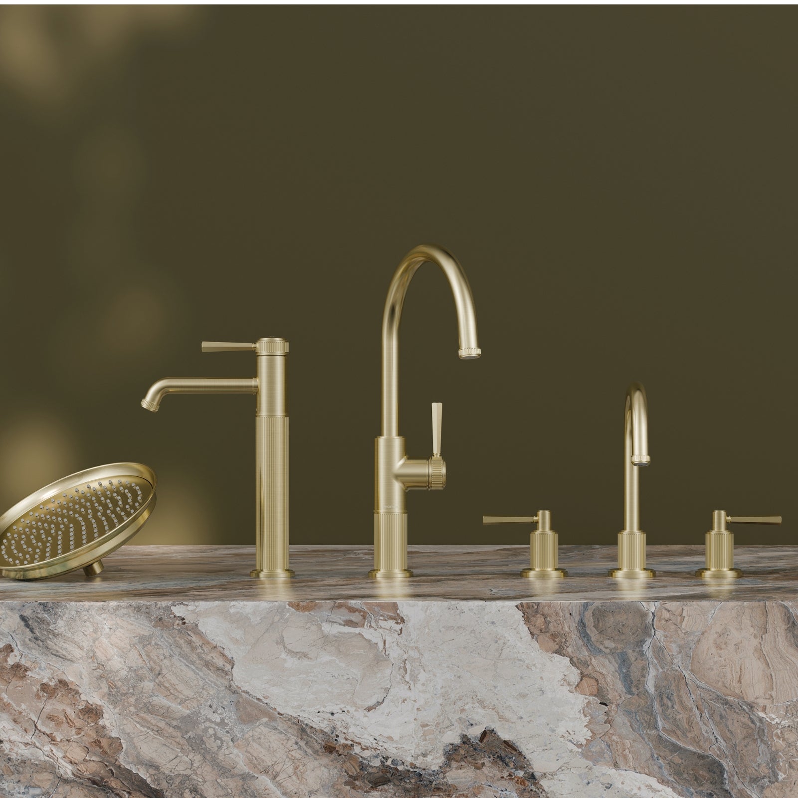 Phoenix Wiltern Brushed Gold Tapware - The Blue Space