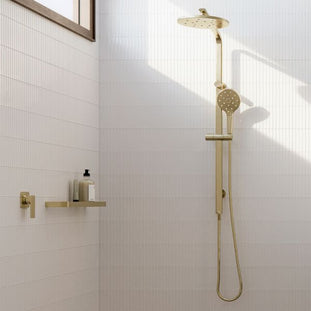 Phoenix Oxley LuxeXP Twin Rail Shower with finger mosaic - The Blue Space