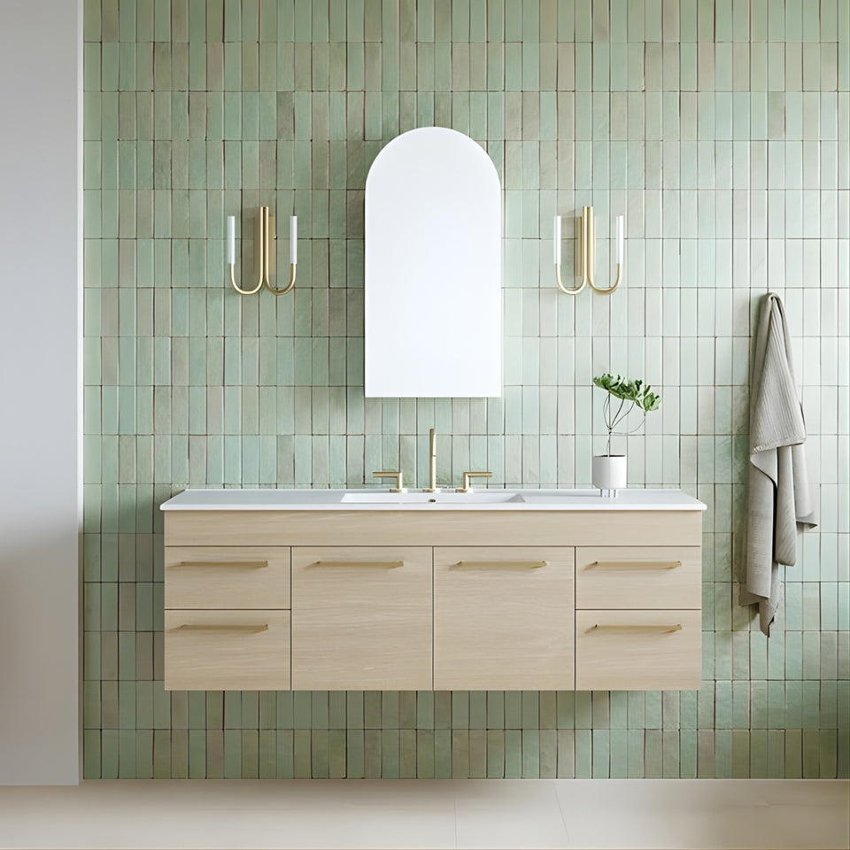 Timberline Indiana Wall Hung Vanity with Alpha Ceramic Top