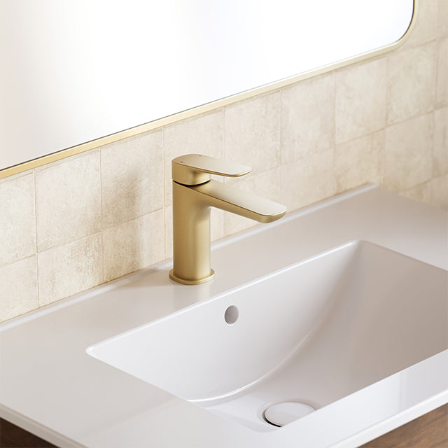 Caroma Contura II Basin Mixer - Brushed Brass 849050BB6AF