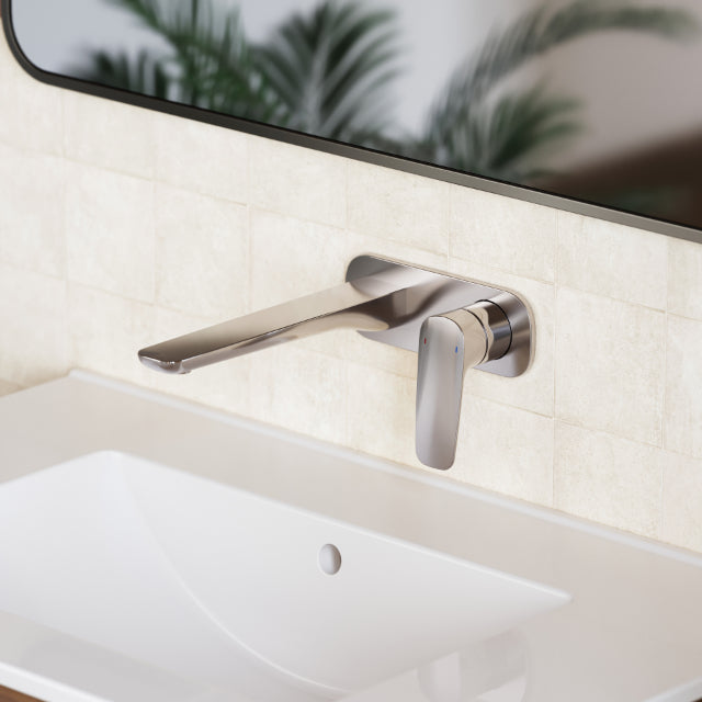 Caroma Contura II 180mm Wall Basin/Bath Mixer - Chrome 849051C6AF