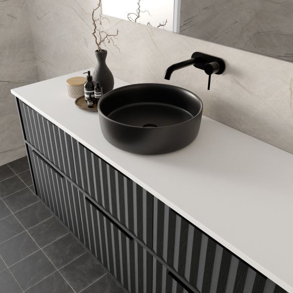 Marquis Salamander7 Wall Hung Vanity - 1500 Centre Bowl Basin Detail | The Blue Space