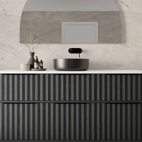 Marquis Salamander7 Wall Hung Vanity - 1500 Centre Bowl Closup | The Blue Space