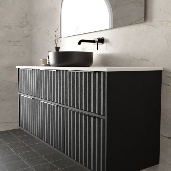 Marquis Salamander7 Wall Hung Vanity - 1500 Centre Bowl Profile | The Blue Space