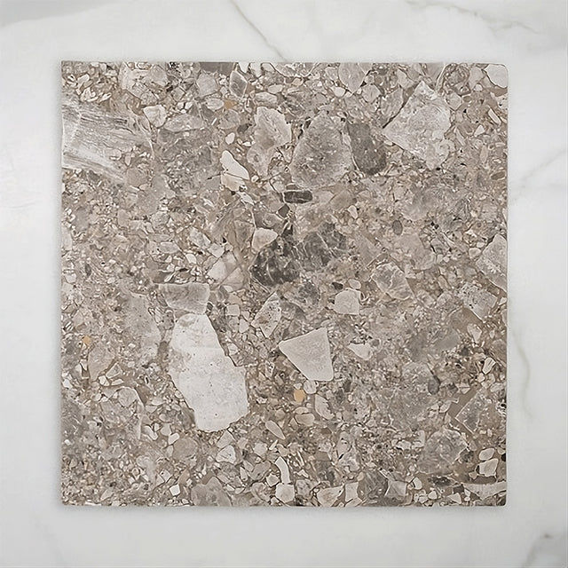 Southside Natural Terrazzo Matt P2 Porcelain Tile 450x450mm - The Blue Space