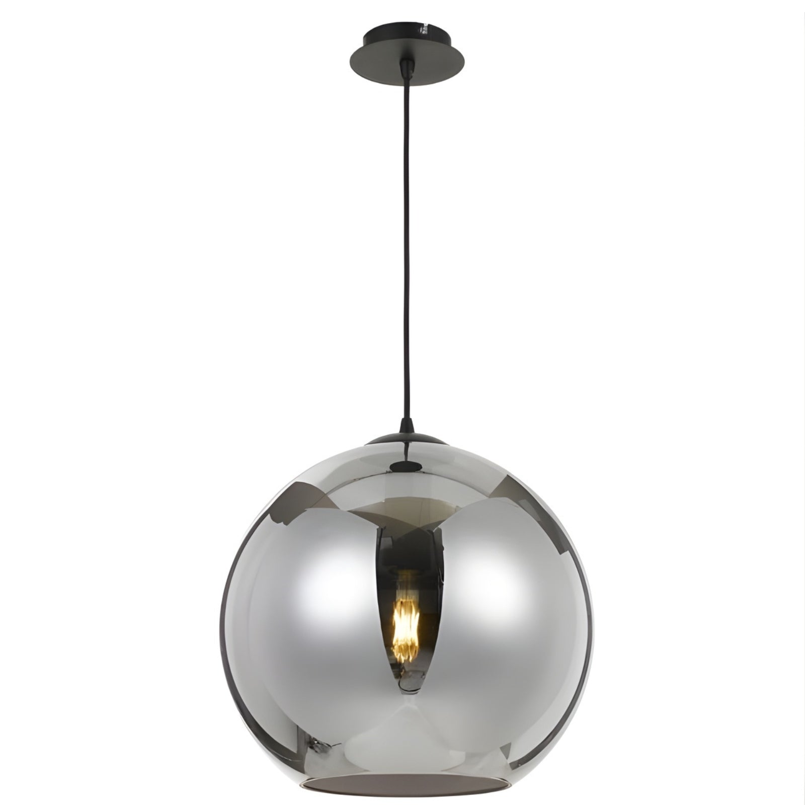 Telbix Bondi 40cm Pendant Light E27 Smoke BONDIPE40-SM - The Blue Space