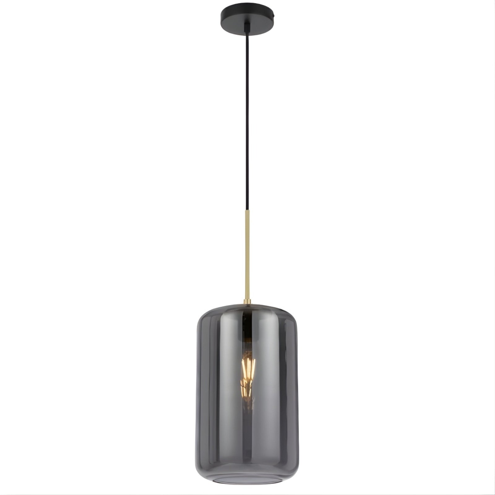 Telbix Korova Medium Pendant Light E27 Smoke KOROVAPEM-BRSSM - The Blue Space