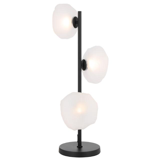 Telbix Zecca Table Lamp G9 Black Frost ZECCATL3-BKFR - The Blue Space